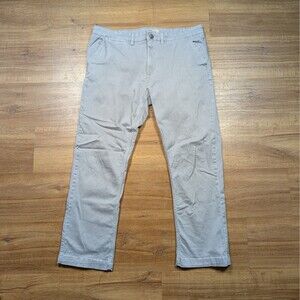 Elliot Mulryan Chino Pant Mens 36x30(27) Gray Cotton Straight Preppy Office